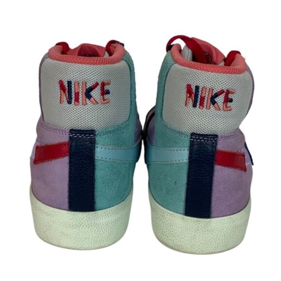 Nike SB Zoom Blazer Mid PRM Mosaic Mens Sz 10.5 Lilac Court Blue Copa DA8854-500 - Picture 3 of 12